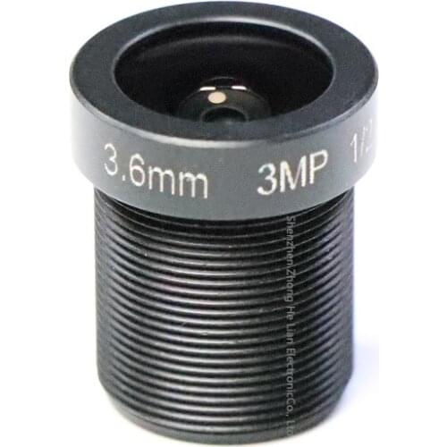 CCTV Camera 3.6mm Lens 3.0 MegaPixel 78 Degree MTV M12 x 0.5 Mount Infrared Night Vision Lens For CCTV Camera