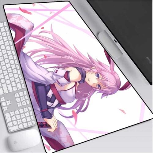 Anime Large Size Mouse Pad Black Lock Edge Sexy Bunny Girl Laptop PC Table Mat Cute Sister Girl Rubber Non-Slip Universal Desks