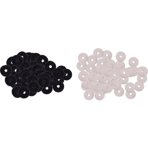 Pack of 50 Felt Guitar Strap Buckle Block Washer Safety Strap Lock Washer Gaskets DIY