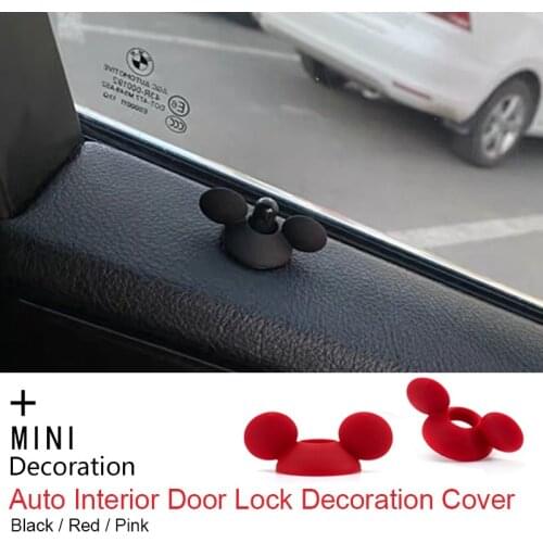 Auto Interior Door Lock Pin Cover Sticker for BMW MINI COOPER JCW One+ S Countryman Clubman F55 R60 Car Styling Accessories