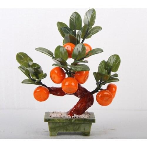 Jade pot small 8 orange tree living room decorations of jade ornaments Home Furnishing crafts creative gifts