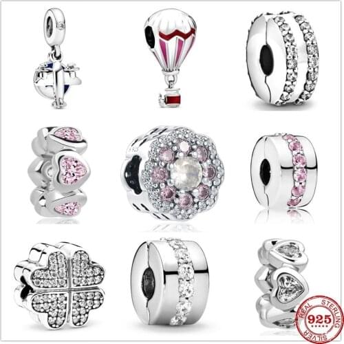 2020New Shining Path petals of love Clip Charm Bead fit Original Pandora charms silver 925 Bracelet jewelry for women DIY making