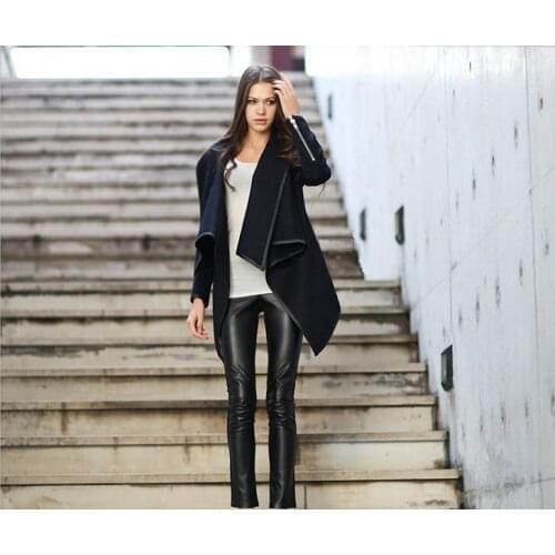 Autumn and Winter New Women Trench Coat European and American Style Long Sleeves Loose MIDI Dress Coat With Belt