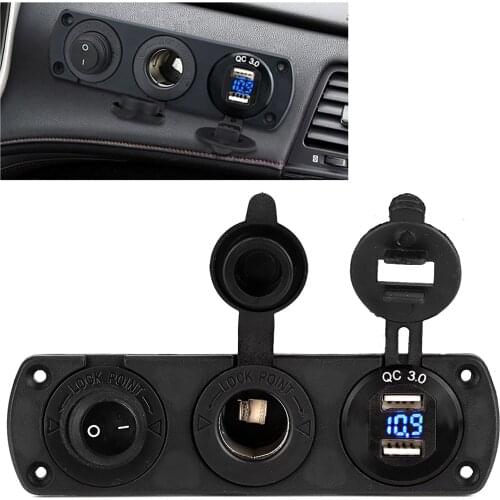 DC 12-24V Dual Auto USB Car Cigarette Lighter Socket Splitter Charger Charging Power Adapter For Phone Outlet Car Accessories