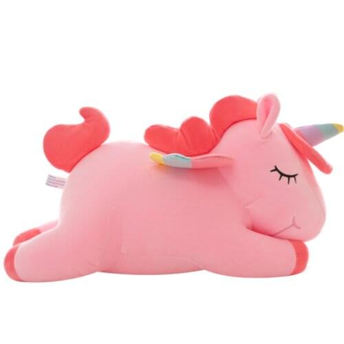 Dropshipping Giant Unicorn Plush Toy Soft Sitting Stuffed Popular Cartoon Unicorn Dolls Animal Horse Toys For Kid Xmas Present