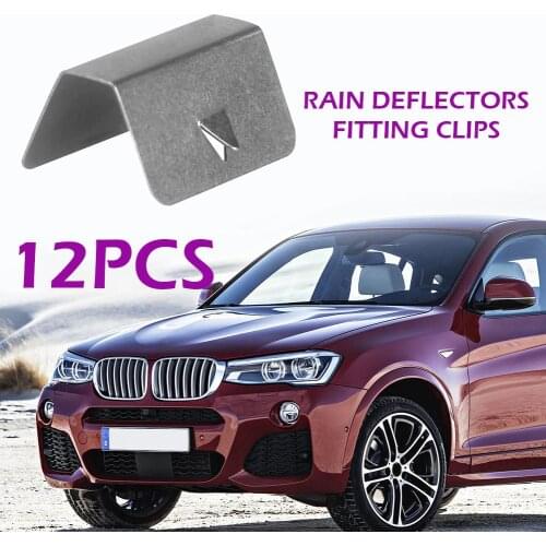 12pcs In Channel Wind Rain Deflectors Fitting Clips Replacement for Heko G3