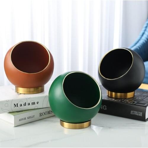 Modern light luxury wind off the key to collect bowl resin high-end home office tabletop living room coffee tableware