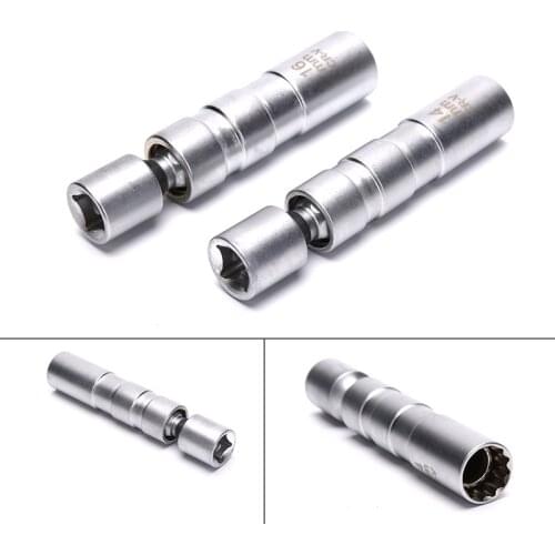 Universal 14mm 16mm Point Remover Wrench Magnetic 12 Angle Thin Wall 3/8" Drive Car Spark Plug Sleeve Removal Tool Repair Tools