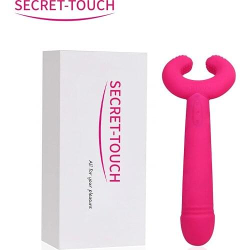 Adult Products For Men Penis Massager 8+8 Frequency Ring Vibration Waterproof Silicone Comfortable Experience Pink Sex Toys Shop