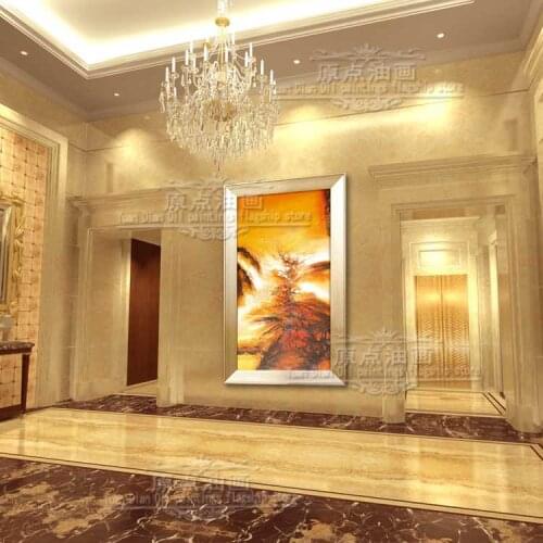 Yellow Road Handpainted Abstract Oil Painting Landscape Oil Painting On Canvas Wall Art Wall Pictures For Living Room Home Decor