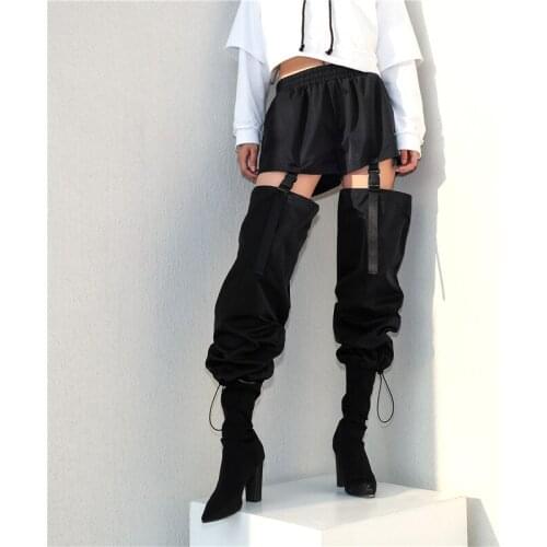 Kpop EXO GOT7 TEICE High Waist pants Women loose Hip hop dance Pant Ladies Gothic style streetwear harajuku style sexyTrousers