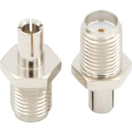 10PCS 3G 4G antenna RF Coaxial Adapter SMA To TS9 Coax Jack Connector SMA Female Jack To TS9 Male Plug Silver