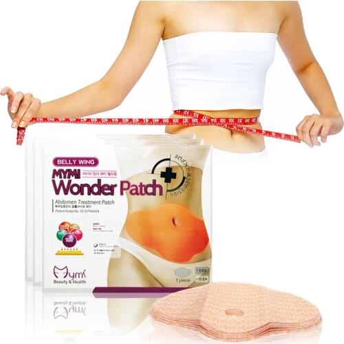 10Pcs Mymi Wonder Patch Quick Slimming Patch Belly Slim Patch Abdomen Slimming Fat Burning Navel Stick Weight Loss Slimer Tool