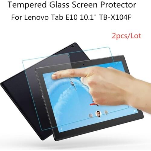 2pcs 9H Explosion-proof Screen Protector For Lenovo Tab E10 10.1 TB-X104F Tablet Anti-scratch Tempered Glass Protective Film