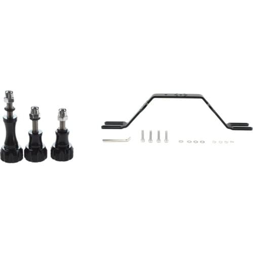 3 Pcs Aluminium Alloy Knob Thumb Screw & 1 Pcs Dual Handheld Diving Handle Tray Grip Bracket Expansion Mount