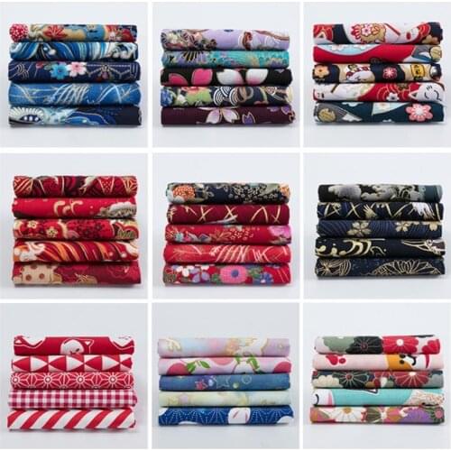 5pcs 20x25cm Bronzing Cotton Fabric Printed Patchwork Cotton Cloth Sewing Quilting Fabrics for DIY Needlework Handmade Material
