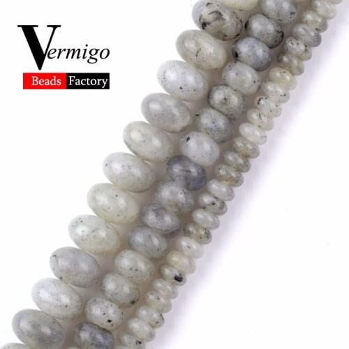 Wholesale Natural Stones Labradorite Abacus Beads Rondelle Accessories Wheel Beads For Jewelry Making 2x4x6x8mm Diy Bracelet