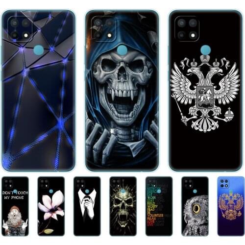 For OPPO A15 Cover For OPPO A15S Back Silicon Soft TPU Phone Case For OPPOA15 CPH2185 A 15 S CPH2179 Bumper 6.52" Fundas Shell