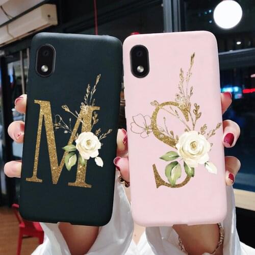 For Samsung Galaxy A01 Core Case SM-A013F Soft Silicone Cute Letters Back Cover For Samsung A01 Core M01 Core M013F Phone Cases