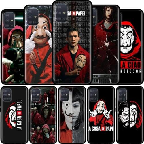 La Casa De Papel Case for Samsung Galaxy A71 A51 5G A21s M31 M30s A91 A41 A31 A21 A11 M51 M21 Tpu Phone Funda Capas