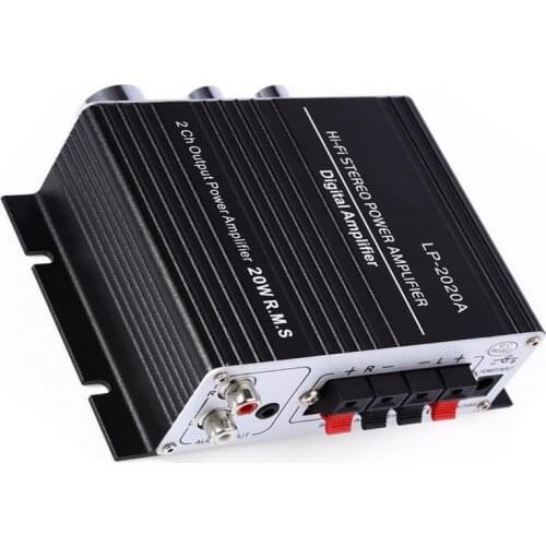 LP-2020A 2 * 20W Hi-Fi Digital Mini Audio Stereo Power Amplifier For Car Motorcycle Boat