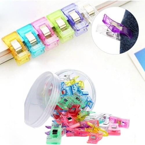 Colorful Sewing Craft Quilt Binding Sewing Clips Plastic Clips Clamps Pack Trendy Gift Apparel Sewing Fabric