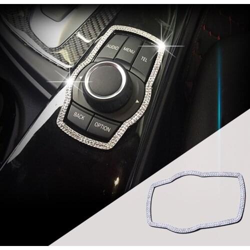 For BMW 5 Series G30 528i 530i 540i Interior Accessories Car Multimedia Button Frame Trim Cover Decoration Stickers