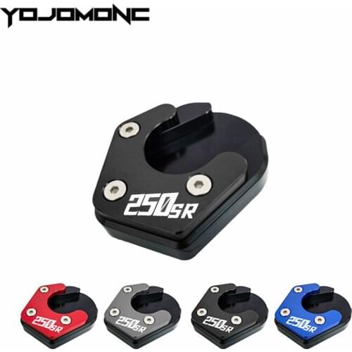 Para cfmoto cf 250sr 300sr 250 sr acessórios da motocicleta cnc kickstand pé suporte lateral extensão almofada placa de apoio