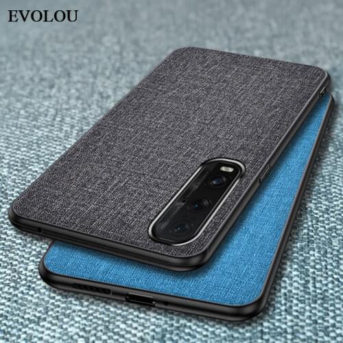 For OPPO Find X2 Neo Case Cloth Shockproof Bumper Soft TPU Frame Phone Cover Cases for OPPO Find X2 Lite Protective Shell