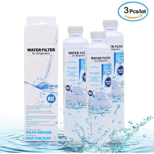 Refrigerator water filter, Samsung HAF-CIN / EXP alternative, DA29-00020B, DA29-00020A, 3 pieces