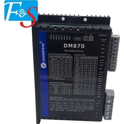 CNC Engraving Leadshine DM870 Digital Two-Phase Stepper Driver Pulse Voltage 5-24V Suitable For 86(NEMA34) Stepper Motor