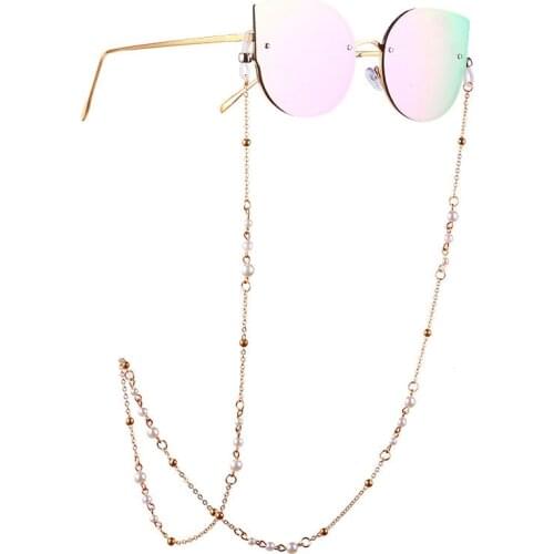 Hot New 1Pcs Eyeglasses Chains Women Metal Sunglasses Reading Glasses Cords Vintage Glasses Holder Strap Lanyards Eyewear