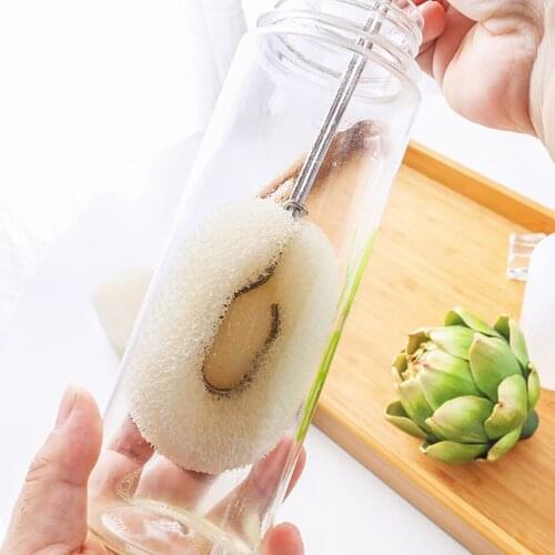 Furniture Cleaning Long-Handled Cup Cleaning Brush Comes With Sponge Brush Head Kitchen Stove Cleaning Brush Tool