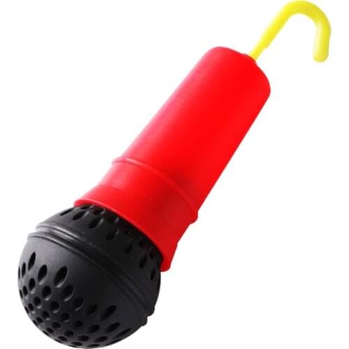 Lovely Microphone Shape Silicone Tea Leaf Strainer Herbal Drink Infuser Filter for Camping Traveling