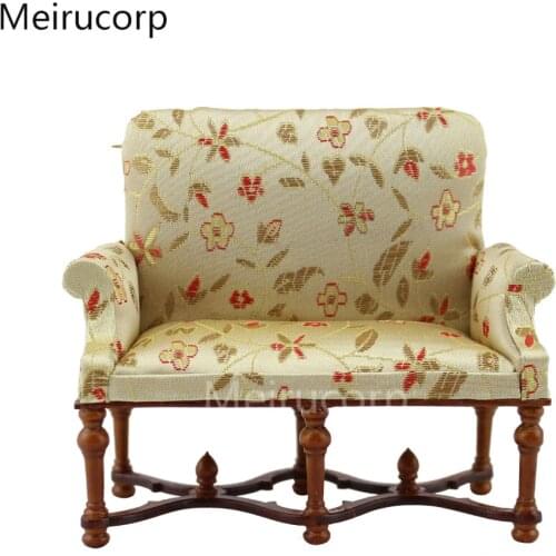 Dollhouse 1/12 Scale Miniature furniture Well Hand Carved Cloth seat