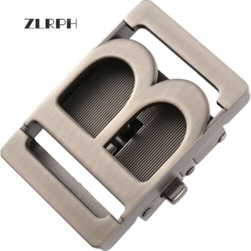 ZLRPH Fashion Designer Belts High quality alloy buckle for Not belt body Sliding Buckle Ratchet Luxury Men Automatic buckle