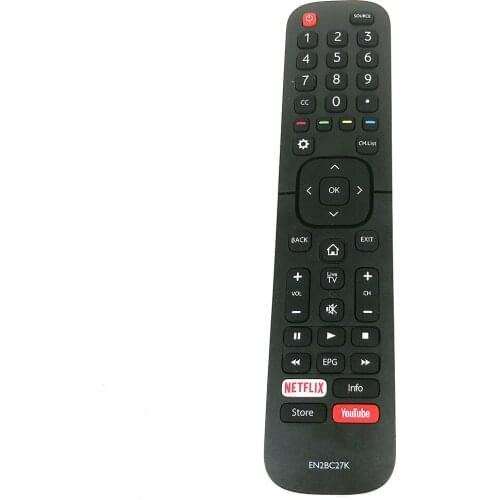 New Original EN2BC27K For Hisense LCD TV Remote Control with Netflix Youtube Fernbedienung