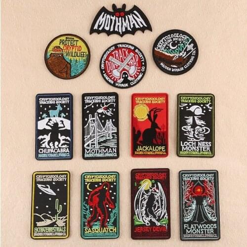 New Style Black Rectangle Embroidery Ironing Patch DIY Clothing Home Textile Accessories Supplies