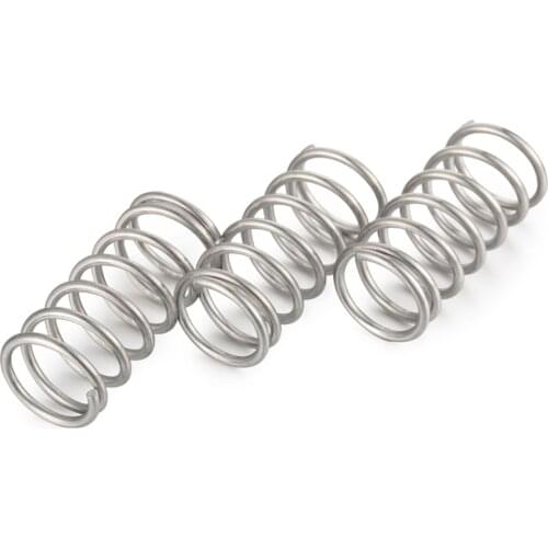 10pcs Wire Diameter 0.8mm Compression Springs 304 Stainless Steel Pressure Compressed Springs OD 5/6/7/8/9/10/11/12/13/14mm
