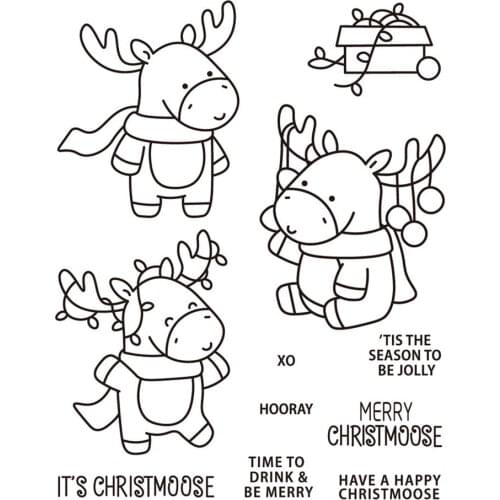 Christmas Transparent Clear stamps and metal cutting dies DIY Silicone Seals Scrapbooking