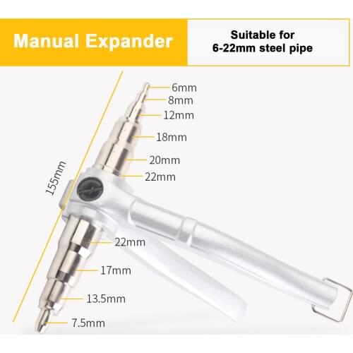 Manual Expander Air Conditioner Refrigeration Install Repair Tube Expanders Copper Tube Hand Expanding Tool