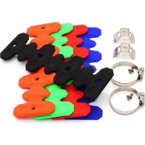 Silicone Universal Silencer Exhaust Protector Heat Shield Cover Bobber Touring For Harley Honda Yamaha Suzuki Kawasaki