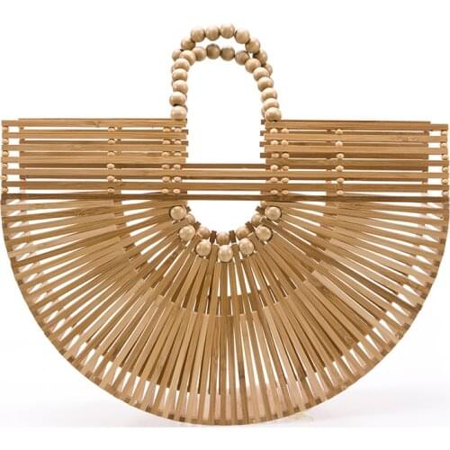 Handbags bolsos bags for women bamboo summer bag beach bag bolsas womens bag 2021 woven bag sea bag