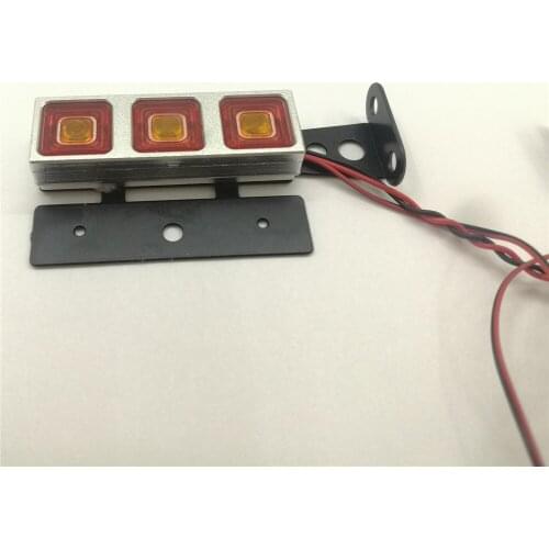  LED Tail Light Trailer Modified Taillight Durable Aluminum Metal for Tamiya Man 620 1851 3363 56352