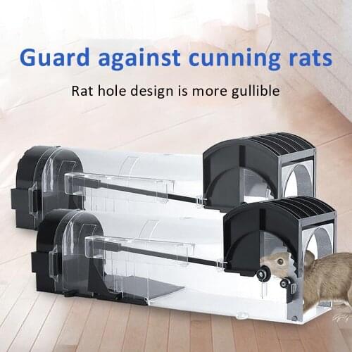Smart Humane Live Mouse Trap No Kill Animal Pet Control Cage Reusable Mice Rodent Catcher Automatic Lock Mousetrap Rat Traps