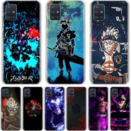 Black Clover Anime Asta Case for Samsung Galaxy A50 A70 A10 A10s A20 A20e A30 A40 A51 A71 A21s Hard Phone Cover