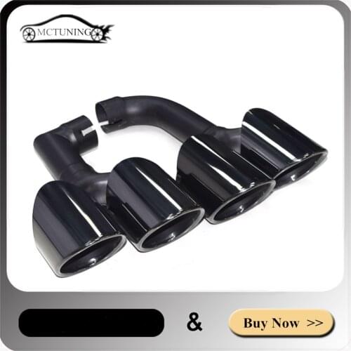1 Pair Car Accessories Muffler Nozzles For B-MW X3 G01 G08 25i 30i 2018-2020 Stainless Steel Car Exhaust Systems Muffler Tip