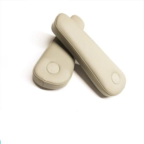 1Pair Microfibre leather Front Seat Armrest Protective Cover For Toyota Alphard CAB116