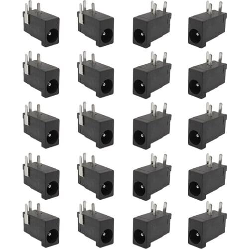 10Pcs DC-002 3.5 X 1.3mm DC Connectors Power Supply Barrel-Type Right Angle PCB Mount Terminal Jack Socket