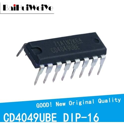 20PCS/LOT CD4049UBE CD4049 CD4049BE 4049UBE 4049BE DIP-16 4511New Original IC Good Quality Chipset In Stock DIP16
